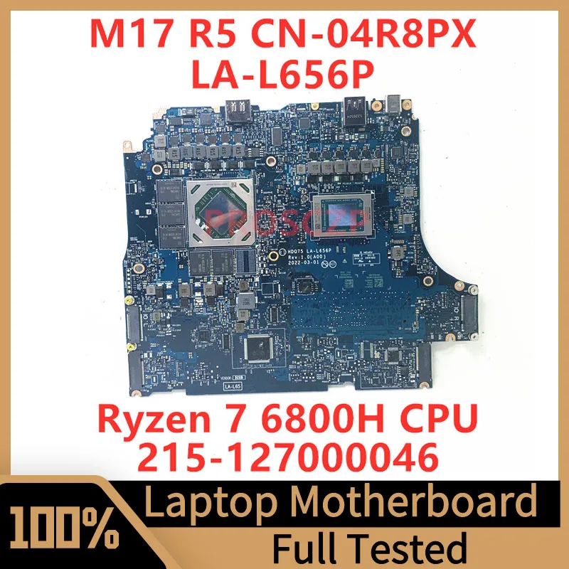 

CN-04R8PX 04R8PX 4R8PX For DELL M17 R5 Laptop Motherboard LA-L656P With Ryzen 7 6800H CPU 215-127000046 100% Tested Working Well