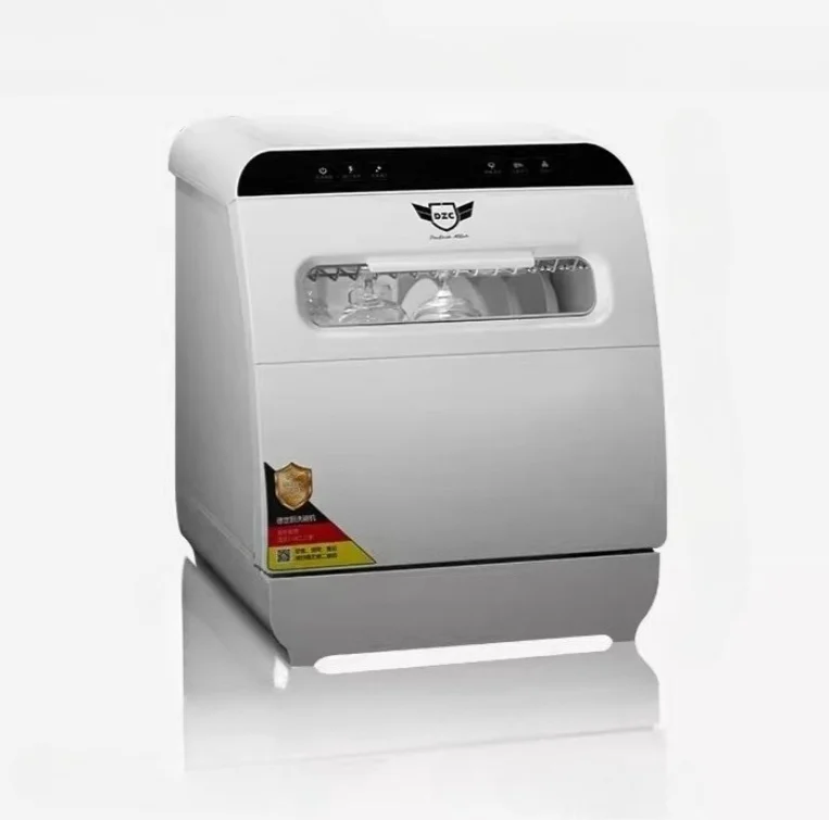 Model Q8 8 Place Setting Countertop Dishwasher Full Automatic Spray Wash Dry Sterilize for Home Use