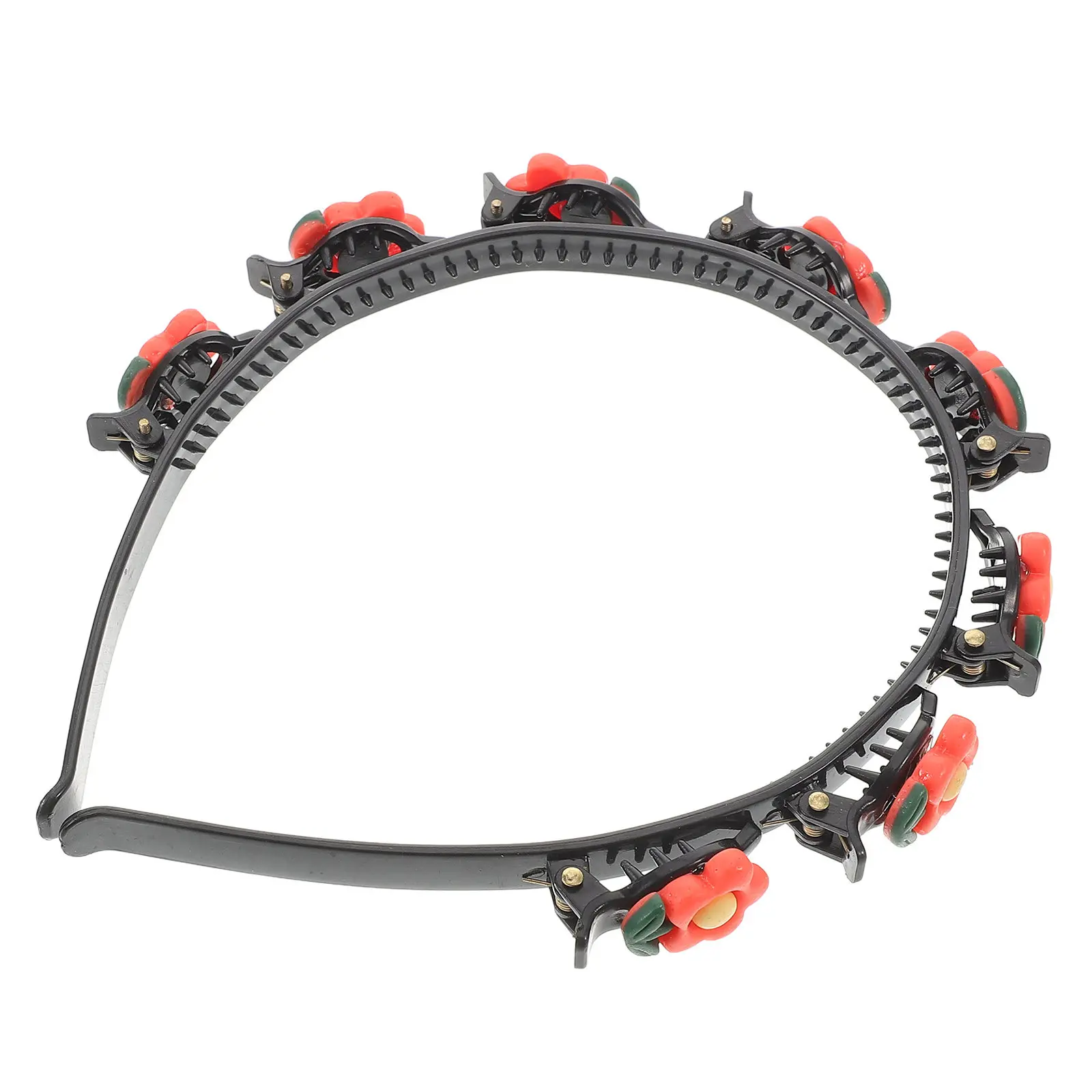 

Adorable Baby Girl Hairband with Bangs Clip Small Flowers Toddler Head Accessories Floral Headband Cute Design