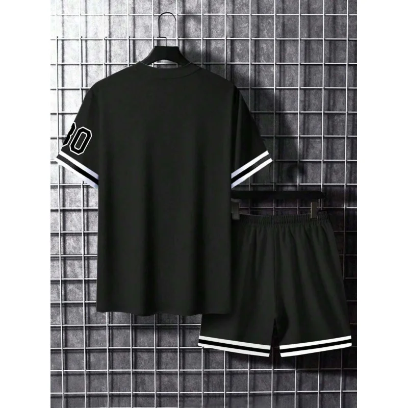 Fashion Suits Summer Men's Set New Arrival Goods T Shirt for Man 2 Piece Outfit Set Male Clothes Setup Men's Large Size Clothing