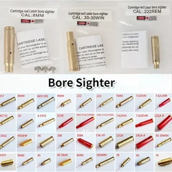 New Red Dot Laser Brass Boresight CAL Cartridge Bore Sighter for Hunting Gun Scope Adjustment .223 5.56 7.62 9MM .308 12GA 20GA