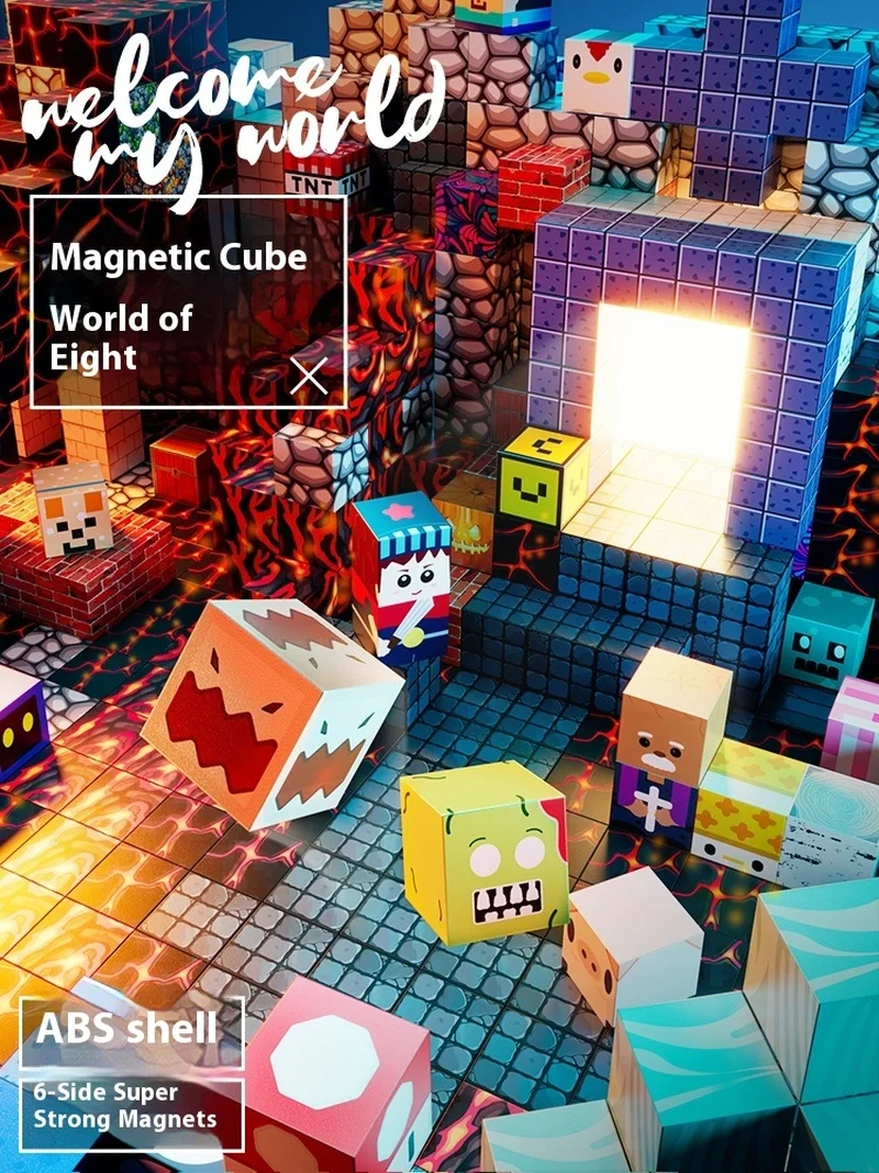Juego completo de bloques de construcción magnéticos STEM Montessori, juguete educativo de construcción para niños y niñas, regalo de Navidad