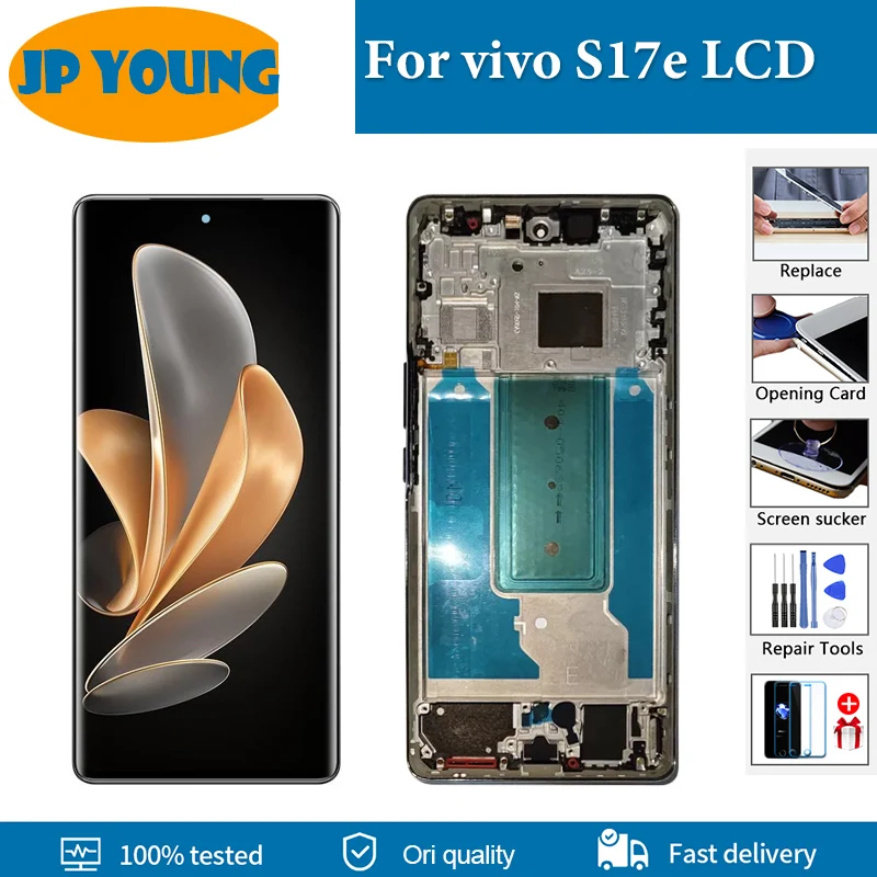 

6.78" AMOLED For vivo S17e LCD Display V2285A Digitizer Assembly Touch Screen Repair Parts For vivo S17 e LCD Replacement