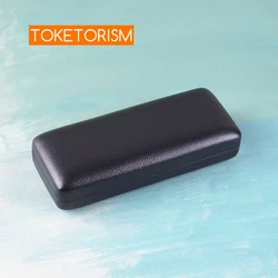 Toketorism Quality Eyeglass Box Portable Leather Hard Cases For Reading Glasses B17