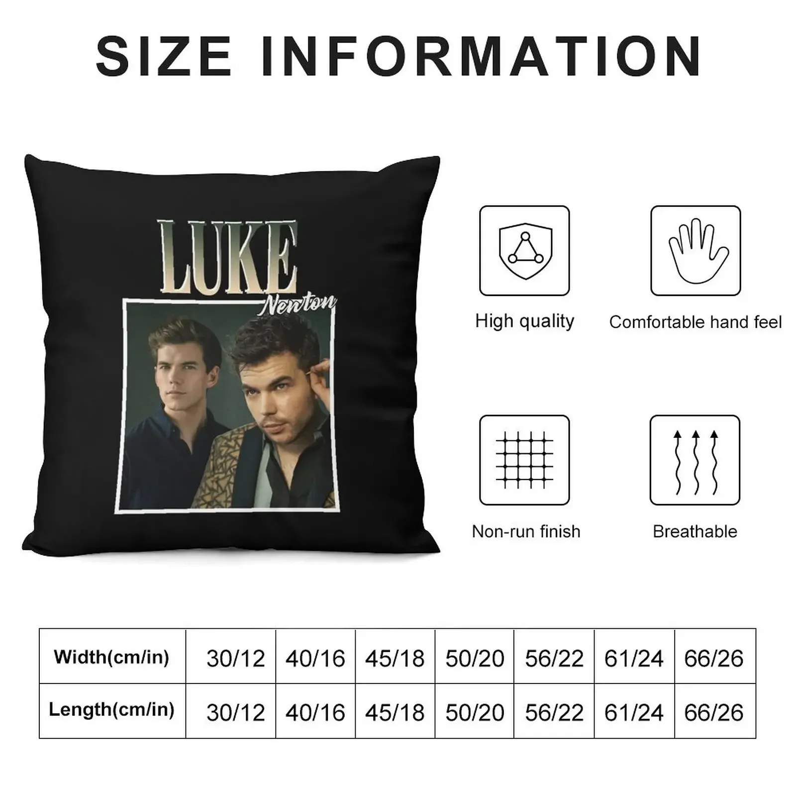 Birthday Gift Luke Newton Graphic For Fan Throw Pillow Cushions Pillow Cases Decorative pillow