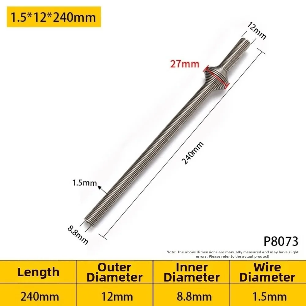 round head Spring threading extender macroporous Metal wire drawing flat head Silver Threading accessories Home improvement