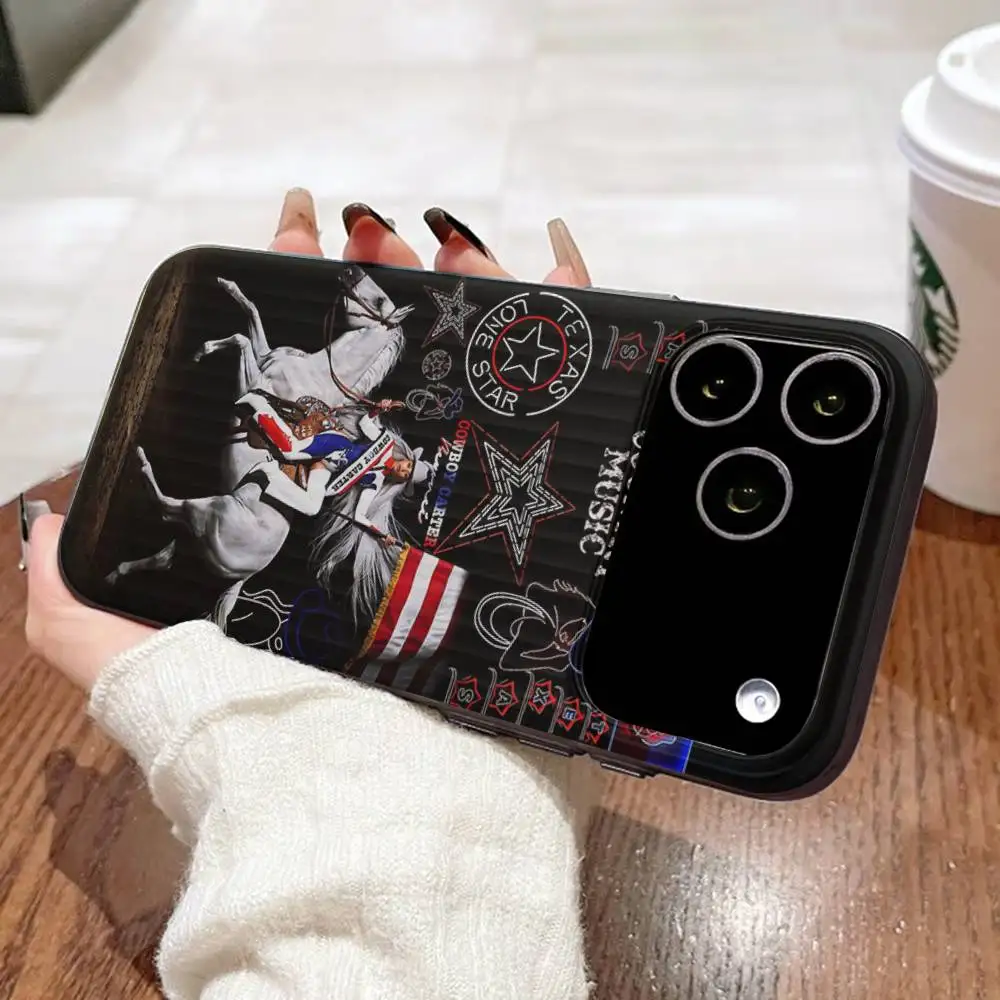 Бейонсе Ковбой для iPhone 17, 16, 15, 11, 12, 13, 14 Pro Max Plus Pro, гофрированный полупрозрачный задний чехол для телефона