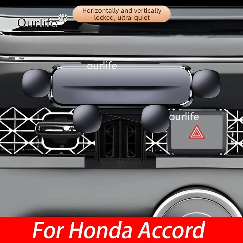 Suporte de celular para navegação automotiva para Honda Accord 2026 2025 2018, suporte de celular com clipe para ventilação do console central, acessó