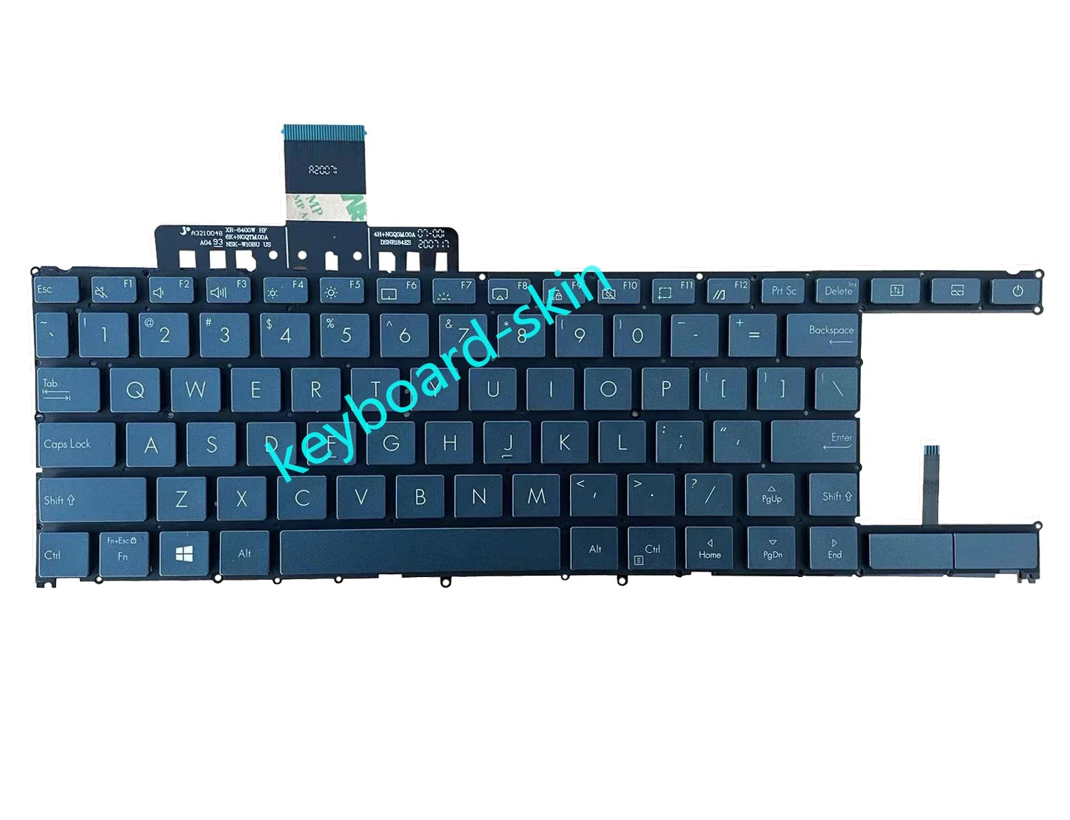 US Backlit no-frame Keyboard For Asus ZenBook Duo UX481 UX481FA UX481FAY UX481FL UX481FLY series laptop