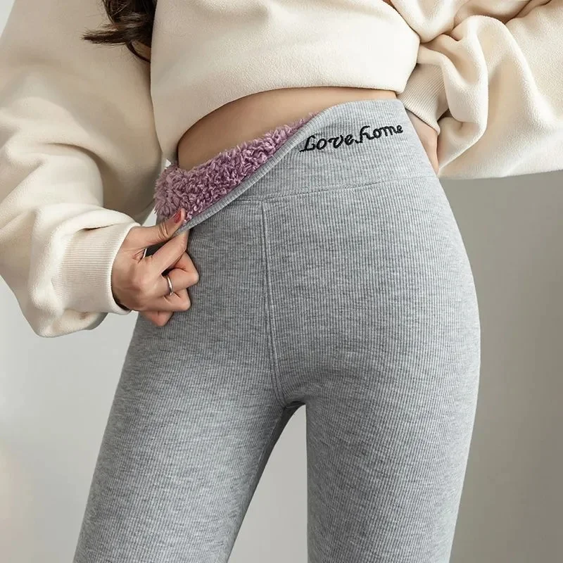 Ladies Winter Warm Thick Tights Thermal Leggings Fleece Lined Pants Skinny Long Johns Thermos Pantyhose Plus Size For Women