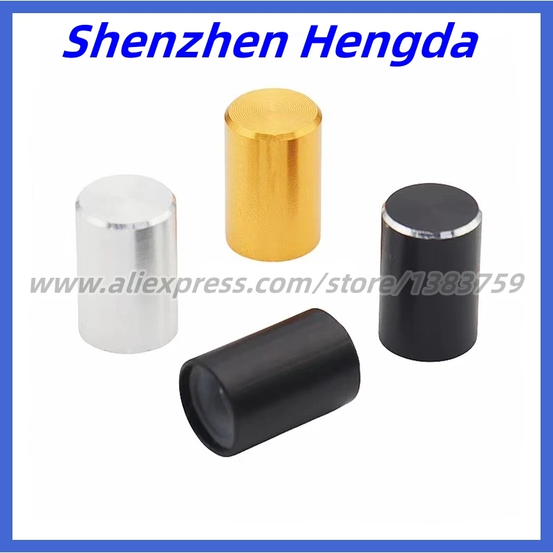 1PCS 10 × 15mm Aluminum Alloy Knob Light Touch Switch Cap Computer Case Button Switch Cap Button Square Hole 3.2 × 3.2mm