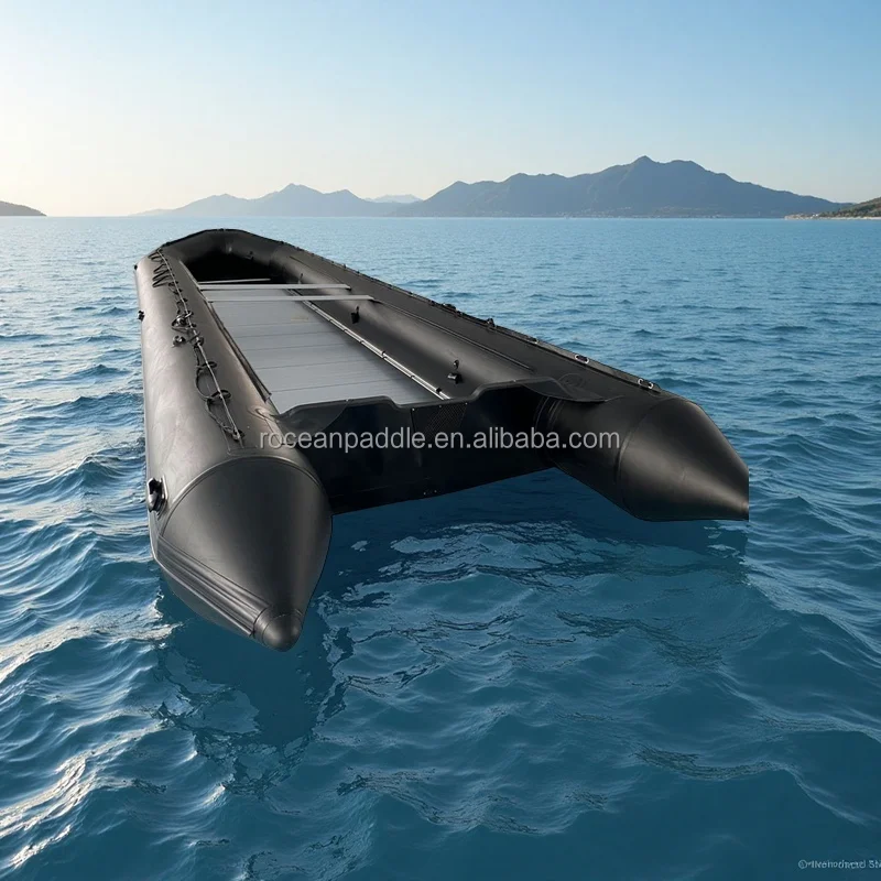 8m 9m 10m 11m 12m 15m Long PVC Or Hyplon Large Size Inflatable Fishing And Cargo Boat