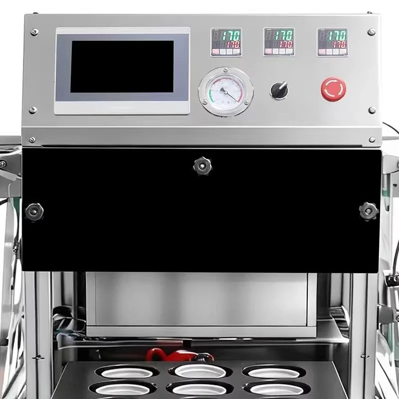 Automatic Tray  Top Food  Tray Sealer Modified Atmosphere Package Machine Sealing Machine for Restaurant