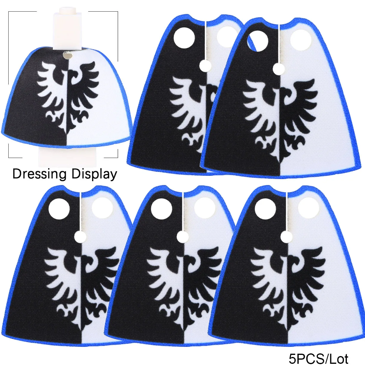 Mittelalterliche Militär Ritter Burg Flagge Templer Bausteine Kit Löwe Wolf Soldaten Zubehör König Banner Stehen Ziegel Spielzeug