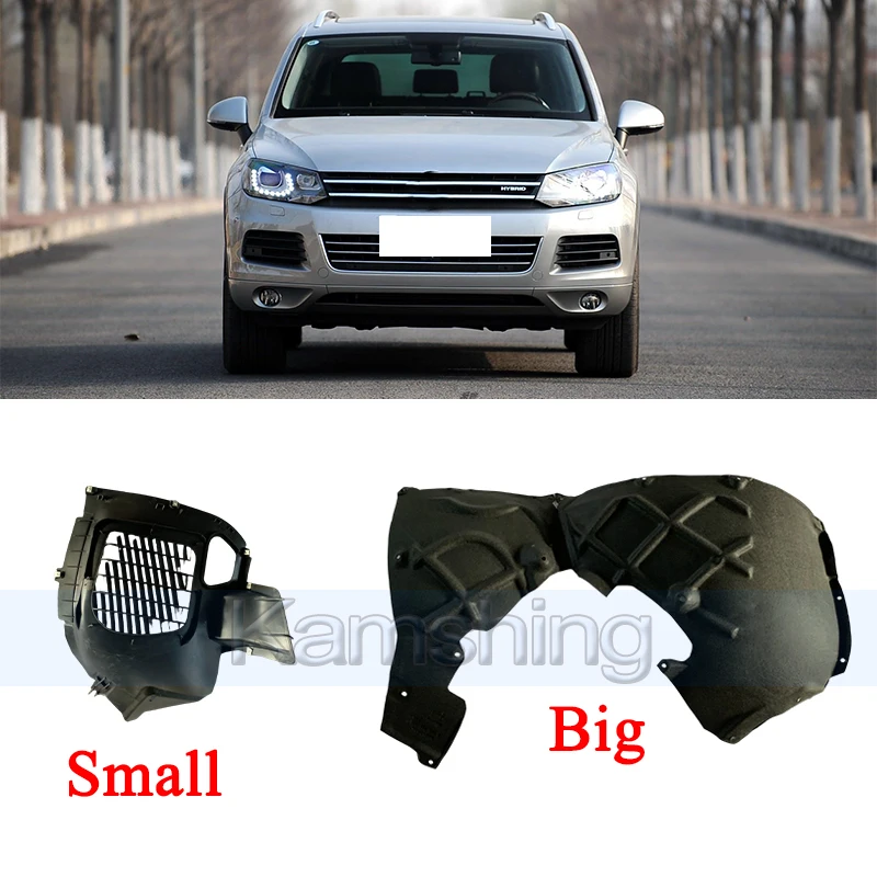 

Kamshing 1piece Fender Lined Mudguard For Volkswagen Touareg 2011-2018 Front Wheel Mudguards Lined