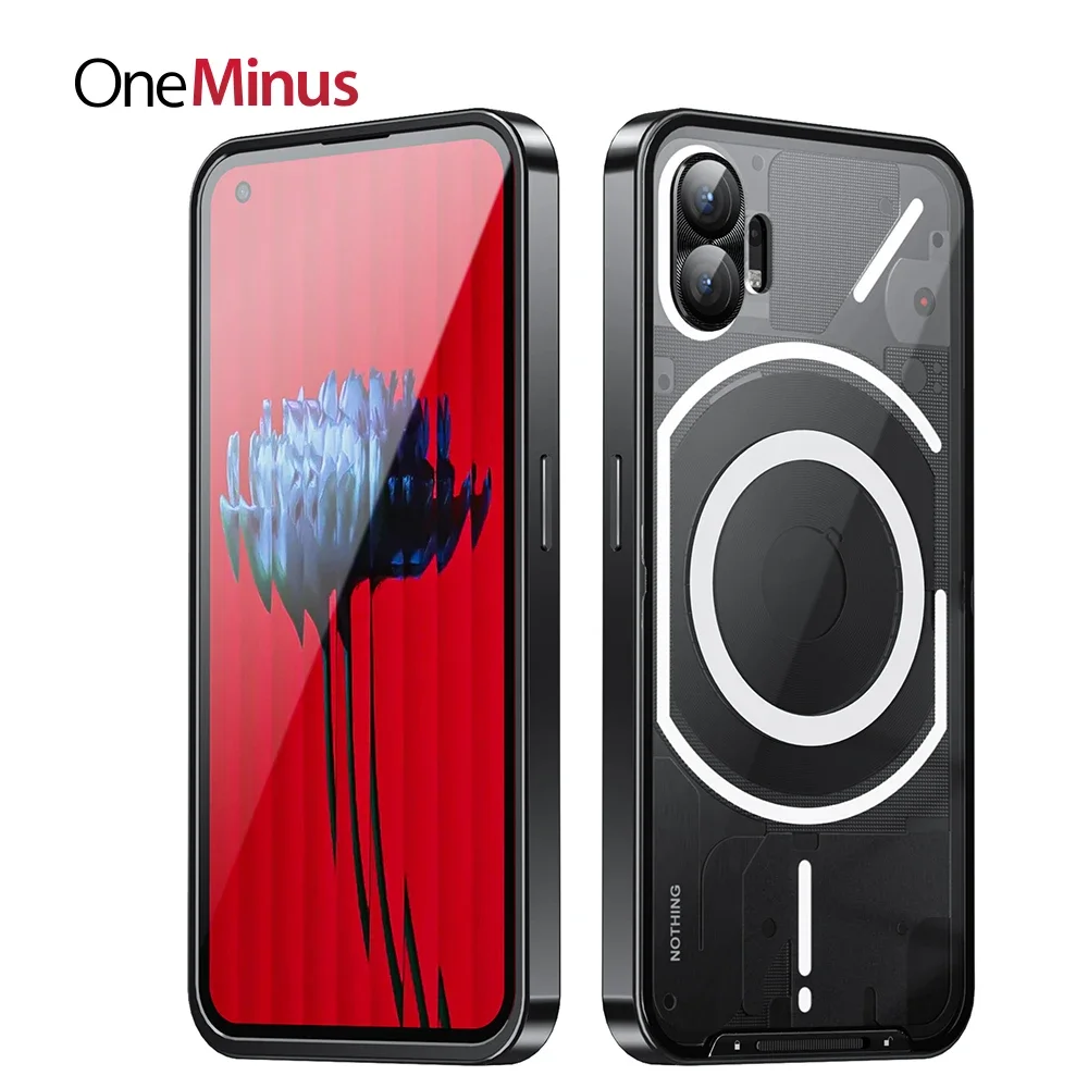 Luxury Bumper For Nothing Phone 1 Case 2 One Metal Frame Camera Lens Protection Slim Shockproof Skin Friendly Coque Fundas Capa