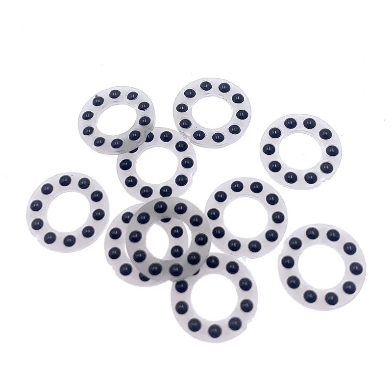 Rodamientos de bolas plegables para cuchillos, rodamientos de cerámica, jaulas planas de plástico, 9,7x5,2x1.588mm, 10 unidades por lote