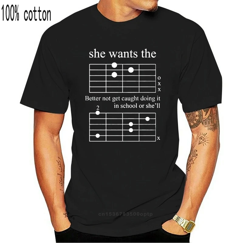 

Classical Tee Shirt Jersey Arrival Shop F Chord Dad Guitar Musician 2019 Black Cotton Simple Homme T Shirts