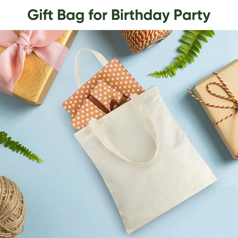50pcs Wholesale Customizable Tote Bags-50 Ideal Sales Business Activities Shopping Parties Store Advertisement Canvas Tote Bag