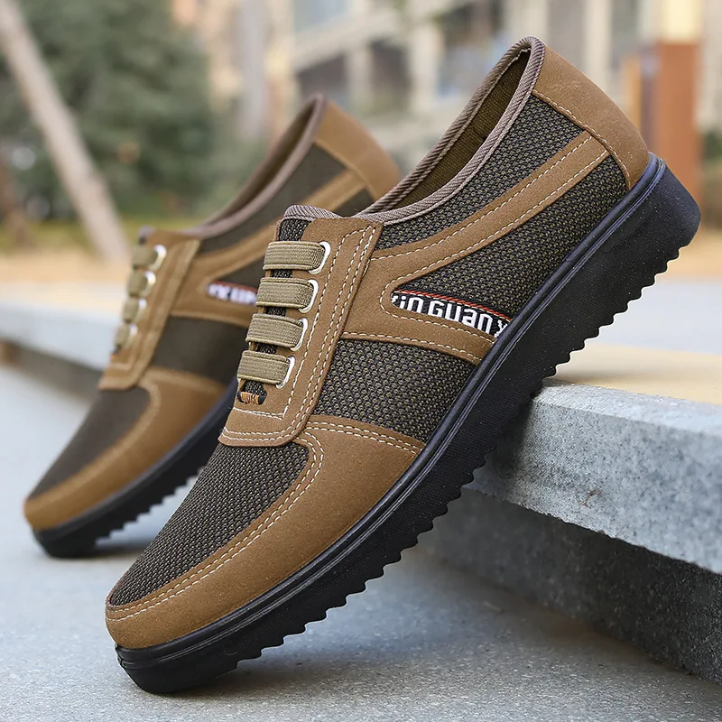 Men's cloth shoes, middle-aged and elderly men's work shoes, casual men's shoes, walking shoes
