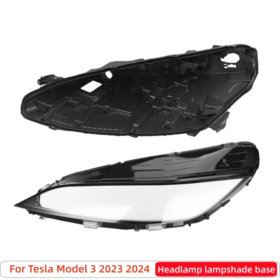

For Tesla Model 3 2023 2024 Car Gadgets Base Head Lamp Shell Headlamp Base Fixing Bracket Lampshades Lamp Shell