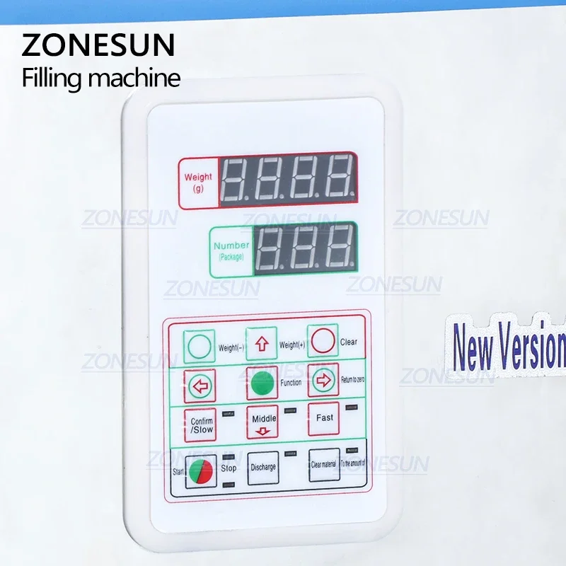 ZONESUN DL-5000 Vibration Coffee Bean Tea Bag Sachet Powder Pouch Semi Automatic Racking Weighing Filling Machinery