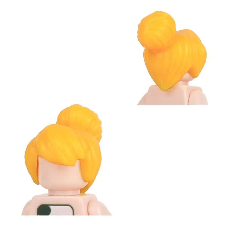City Hero Figures Hairstyles Human Head Body Parts Building Blocks Man Woman Girl Boy Head Hair DIY Accessories Bricks Kids Toys