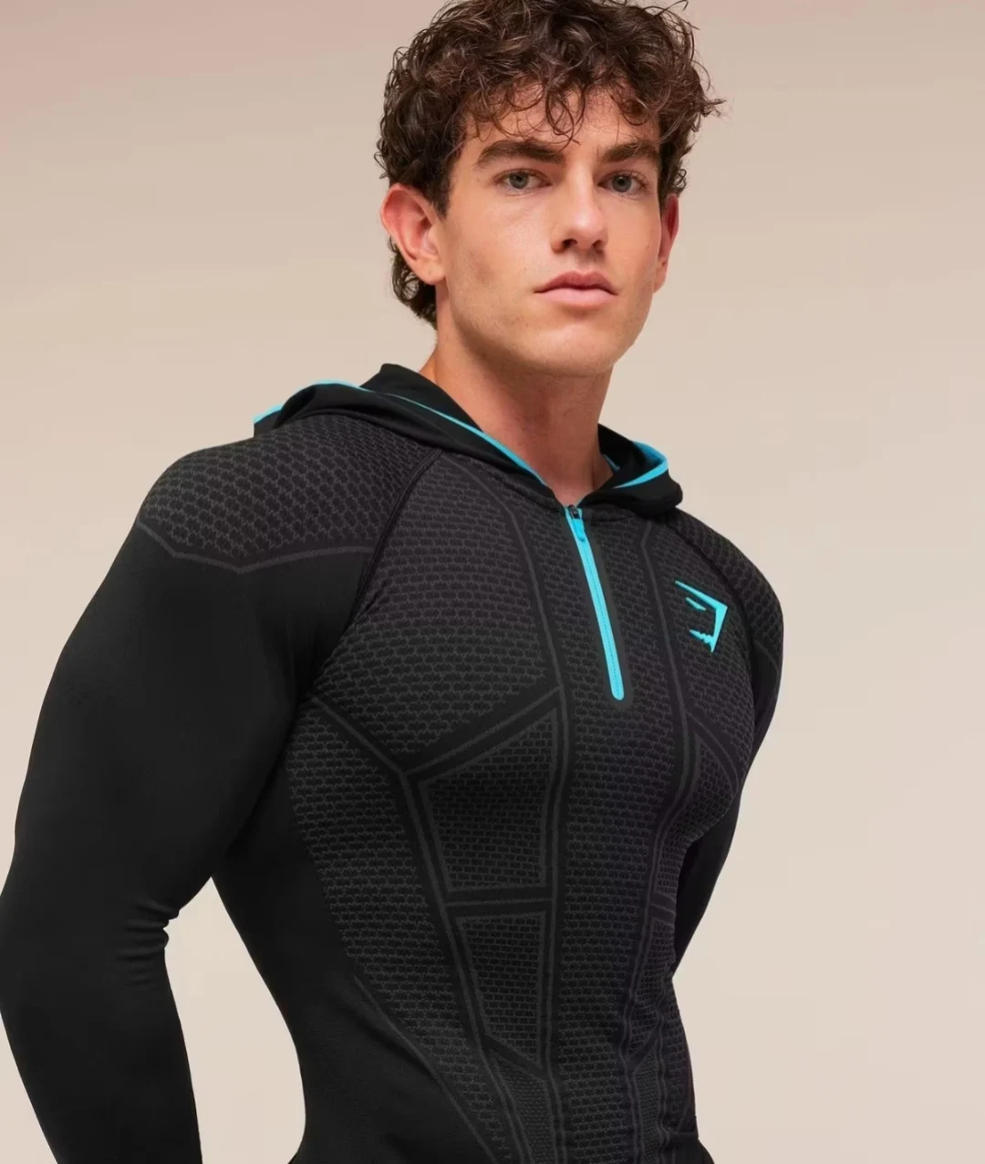 2026GYMSHARK ONYX V5 Hoodie,GYMSHARK ONYX V1 HoodieFitness Clothing, Fitness Exercise Muscle Strength Tight Hoodie Shapewear Top
