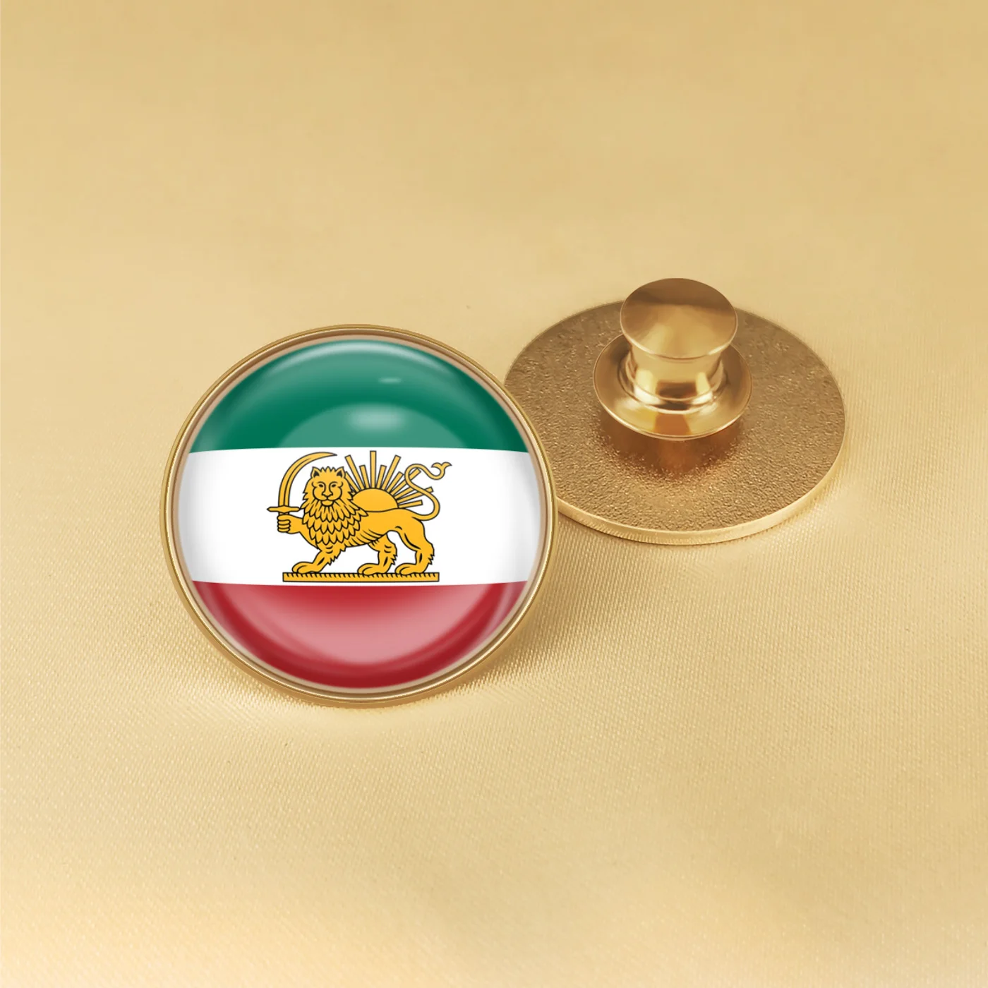 State Flag of Iran Flag Lapel Pins Badges Brooch