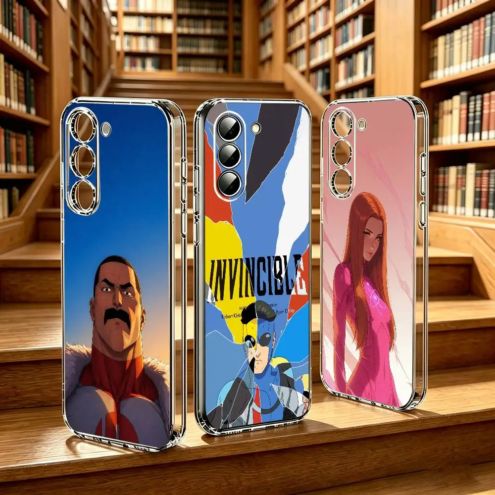 Raging V-Viltrumite Hero L-Invincible-E  Phone Case for Samsung Galaxy A55 A06 A16 A26 A36 A56 A25 A35 A15 Transparent Flexible