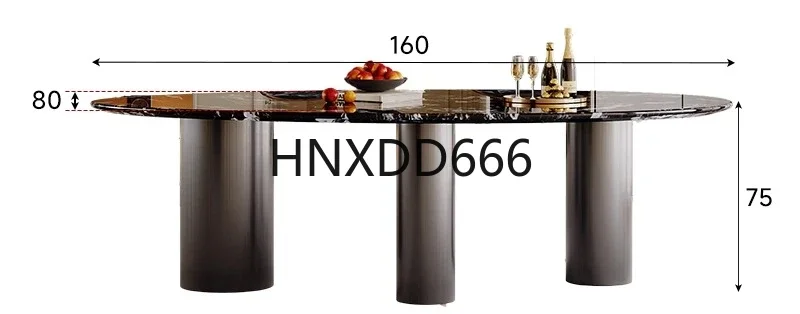 Bulgari black natural luxury stone dining table for home use