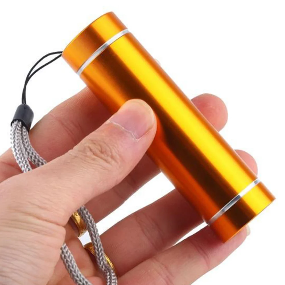 

Led Mini Size Ultra Bright Pocket Torch Dimmable Small Flashlight Aluminum Alloy Body Lanyard For Camping Hiking Outdoor