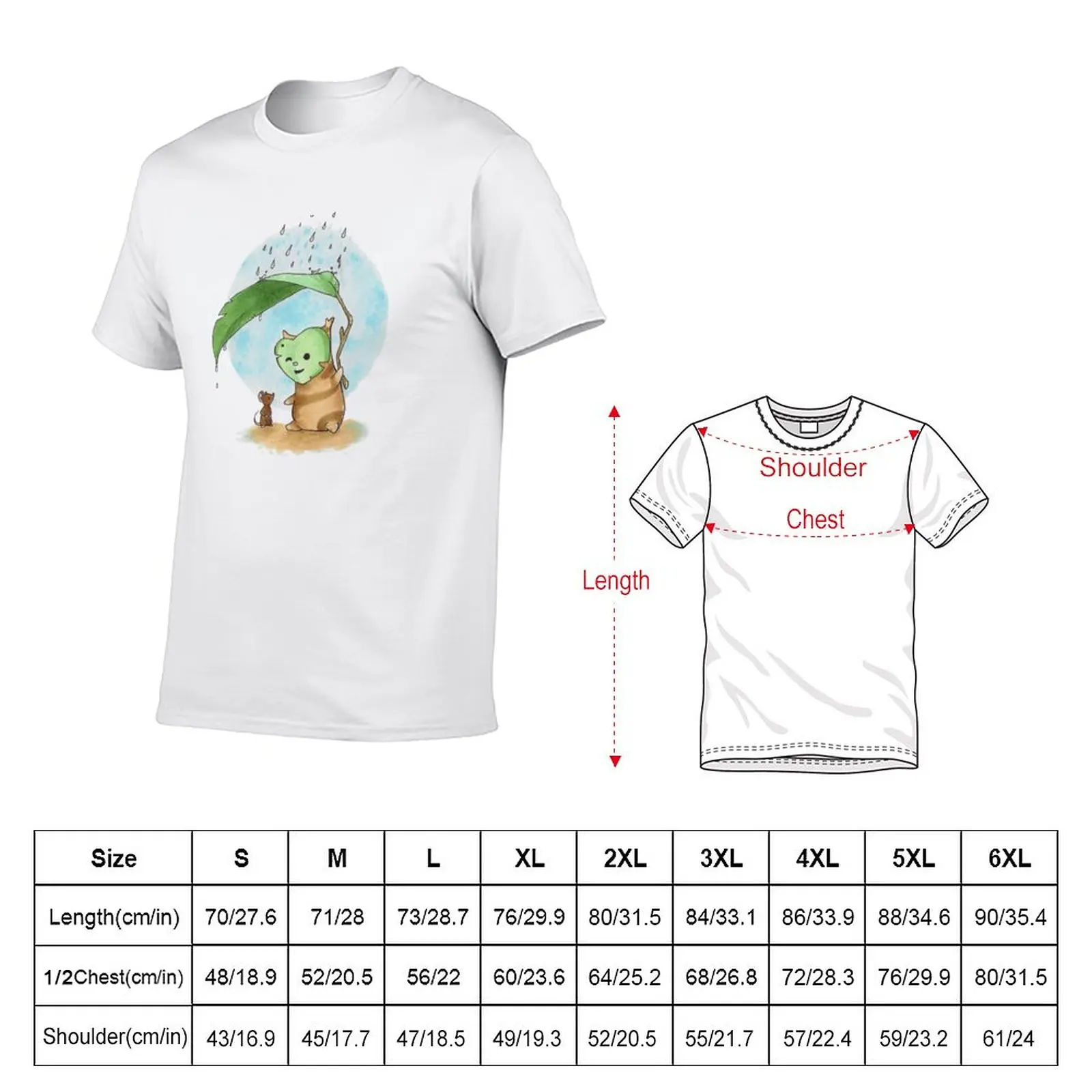 New Korok in the Rain T-Shirt black t shirt animal print shirt for boys fruit of the loom mens t shirts