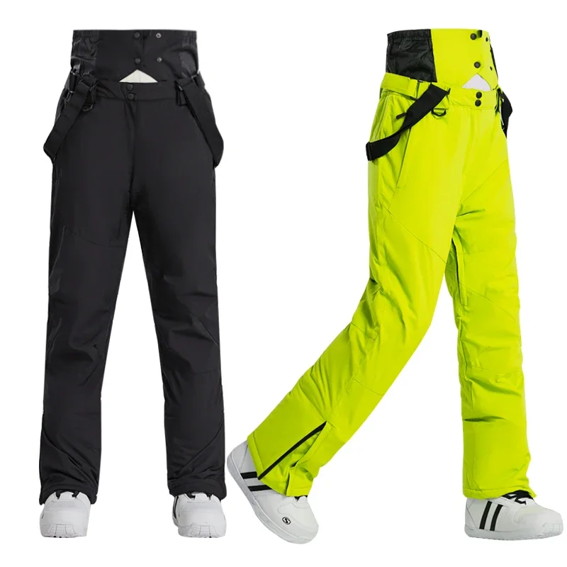 New Winter Windproof Waterproof Ski Pants Men Outdoor High Quality Warm Snow Trousers Winter Male Ski Snowboarding Pants Brand