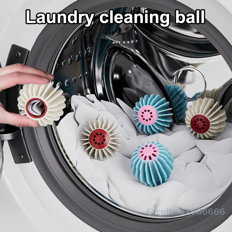 

Laundry Balls For Washer Reusable Washing Dryer Balls Anti-Winding Anti-Tangling Agitator Cleaning Supplies Stain Removal