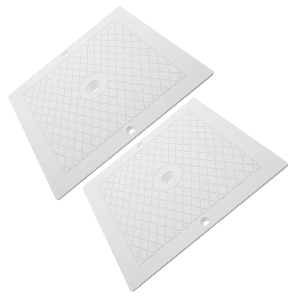 

2Pcs Pool Skimmer Cover PP Material Debris Blocker Splash Guard for Swimming Pool Spa Maintenance Easy Replacement Lid