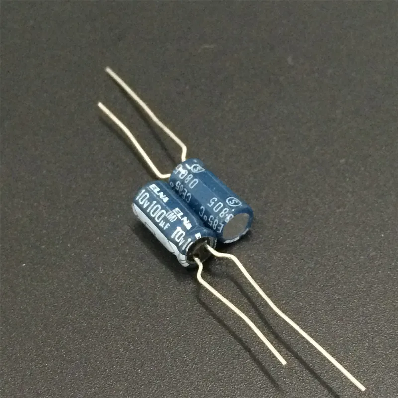 10 stücke 100uf 10v japan elna re2 serie 5x11mm 10 v100uf audio kondensator hifi diy