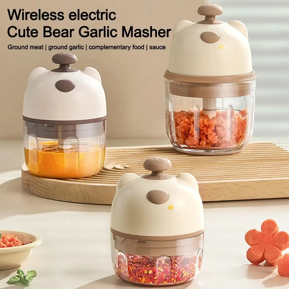 Portable Mini Electric Garlic Chopper Multi-Function Rechargeable Meat Grinder Baby Food Maker Kitchen Tools