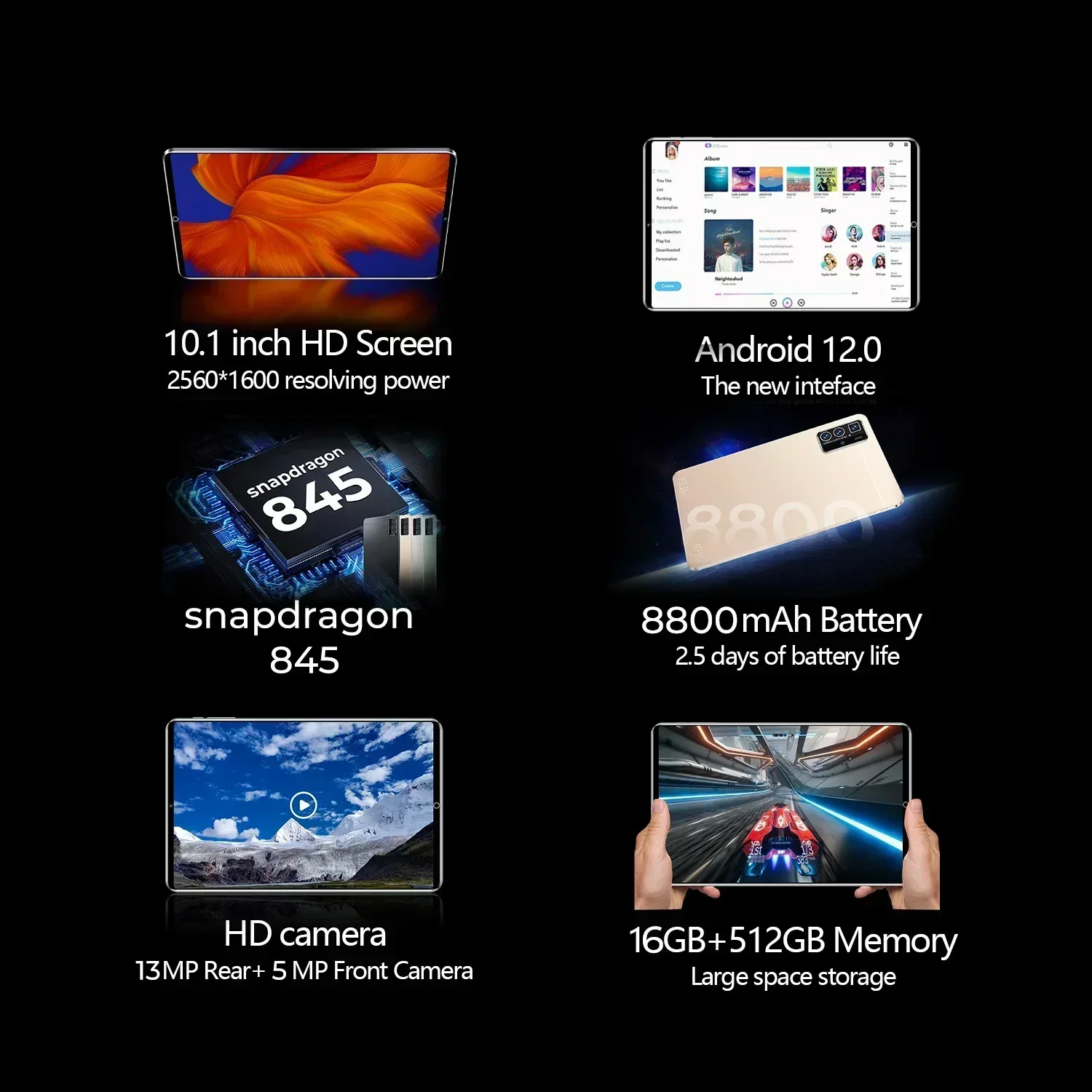 Pro14 Tablet PC Versi Global Android 13 Tablette 5G, Tablet GPS PC Google Play kartu SIM ganda WIFI