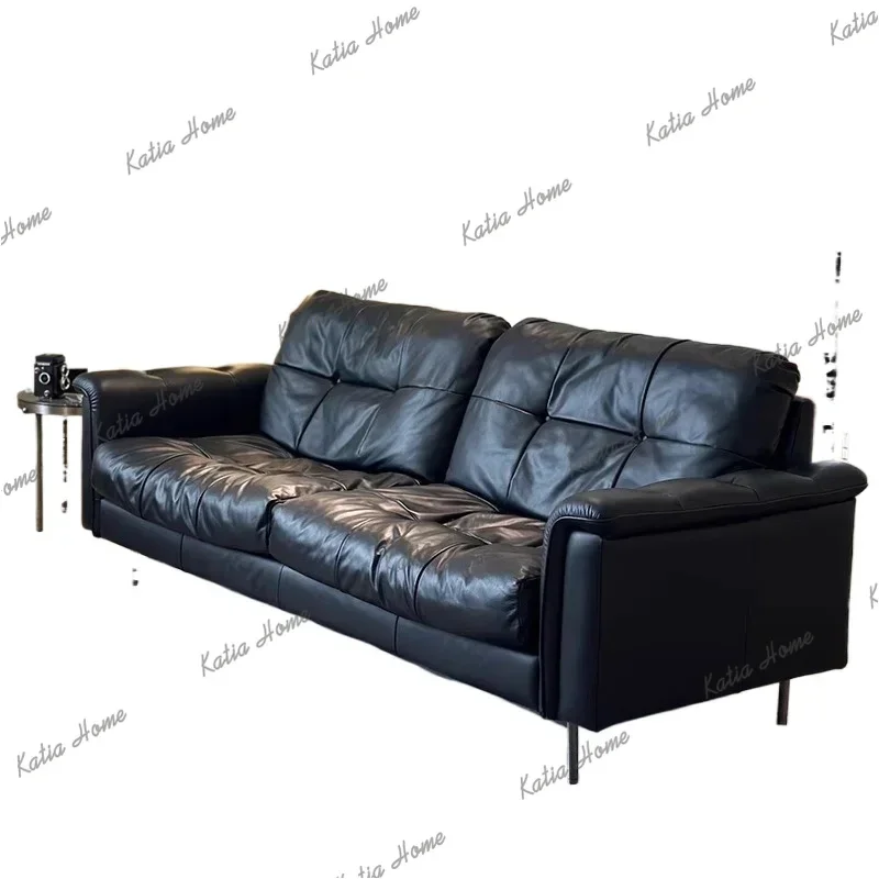 Factory Direct Italian Black Living Room Sofas Modern Designer Luxury Lounge Living Room Sofas Nordic Soft Divano Angolare Moder