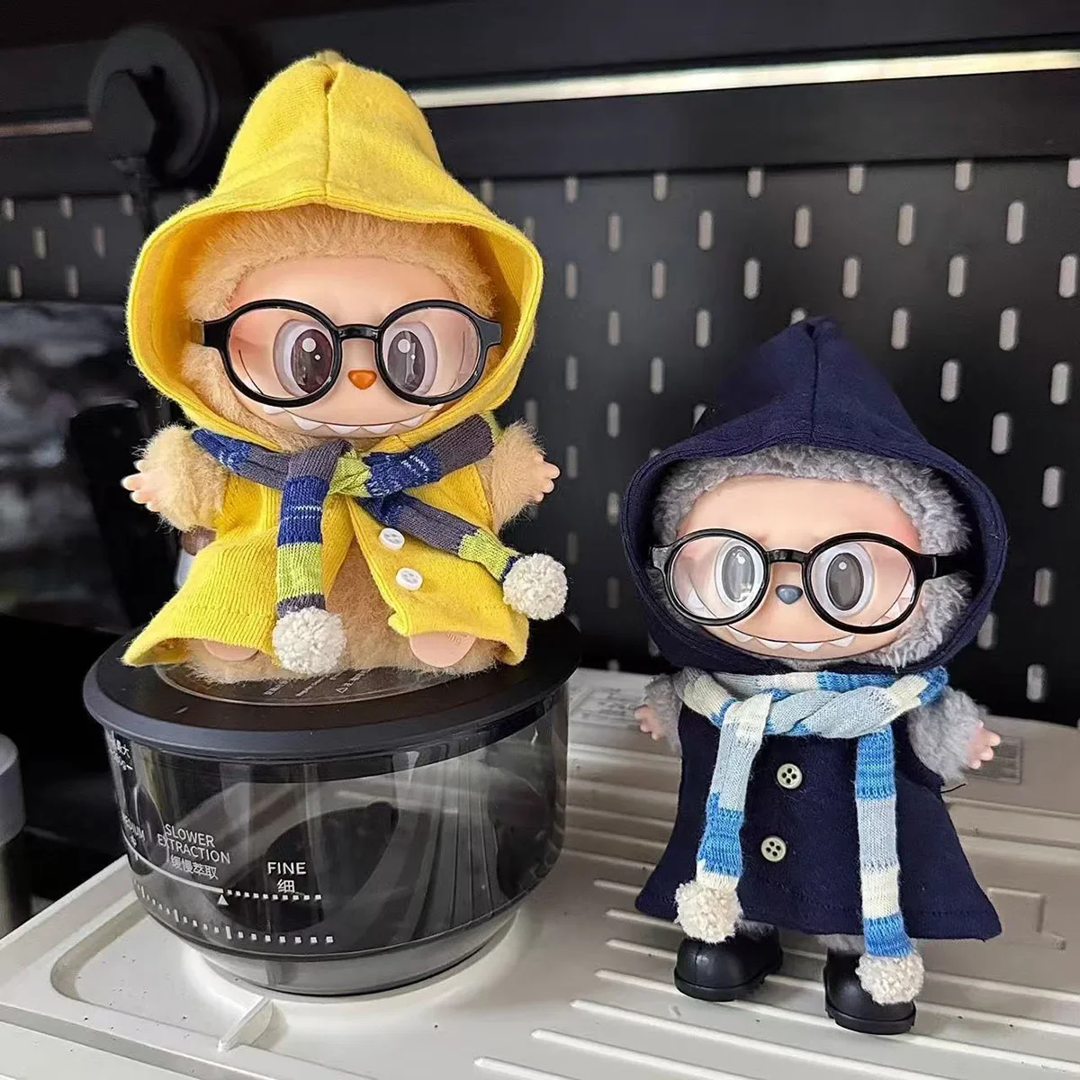 【بدون دمية】ملابس قزم جميلة ملابس دمى صغيرة تلبيس الزي لملابس زينة عيد الميلاد من Labubu