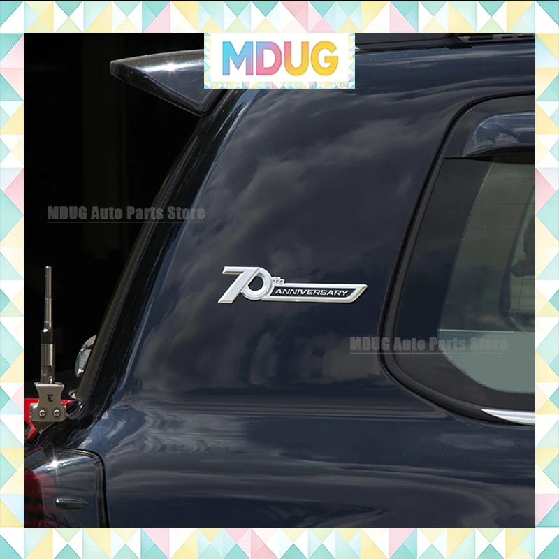 MDUG For 2008-2022 Toyota Land Cruiser 300 200 Lc300 LC200 70th Anniversary Logo Decoration Label Appearance Decoration Accessor