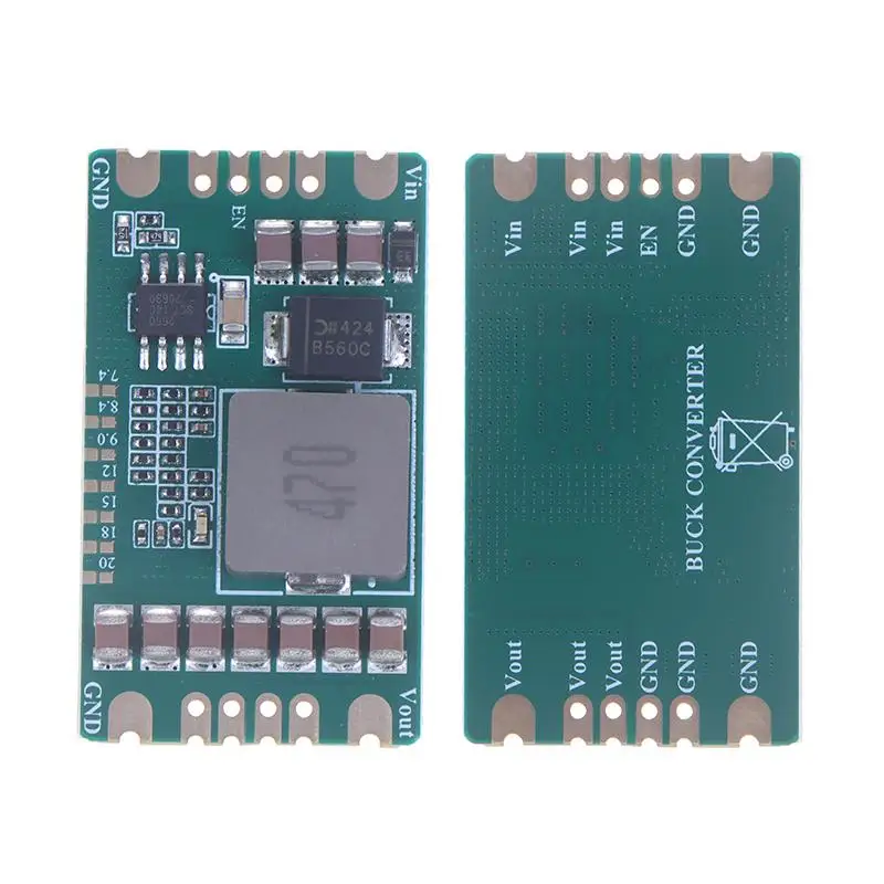 โมดูลแปลงไฟ Buck 1 ชิ้น 5A DC-DC 5-60V เป็น 5V-20V กำลังขับ 3mV 36V 48V แรงดันขาออก 7.4V 8.4V 9V 15V 12V 18V 20V