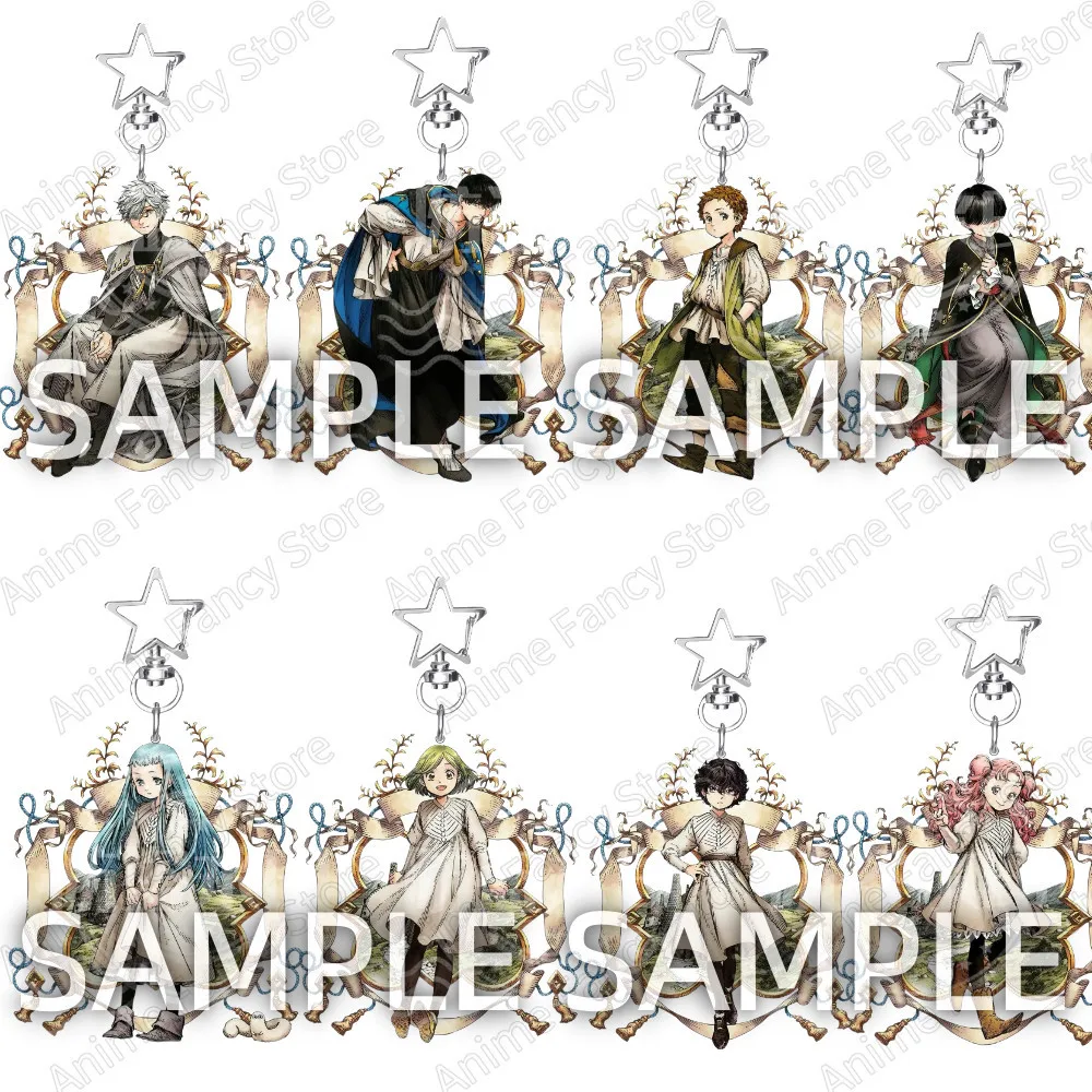 Witch Hat Atelier Olruggio Qifrey Coco Anime Acrylic Key Buckle Self-Made Peripheral Pendant Creative Gifts Acrylic Key Pendant
