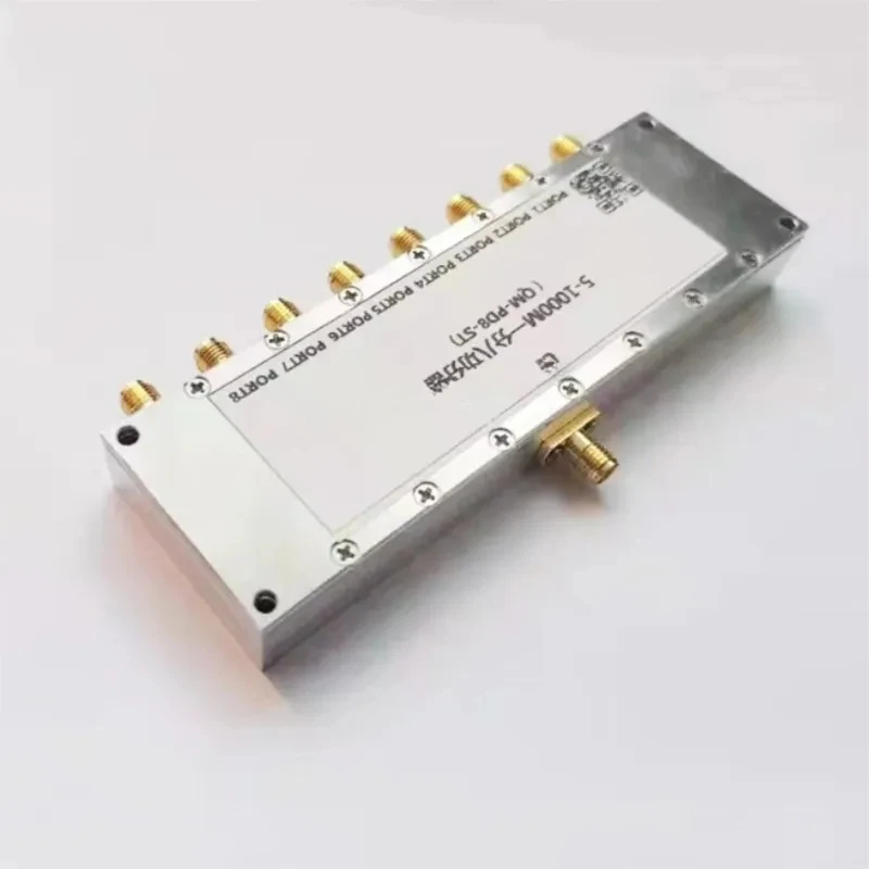 5MHZ-1000Mhz RF splitter 1 to 8 Power Divider Combiner UHF VHF 433M 315M 915M FM Ham Radio amplifier