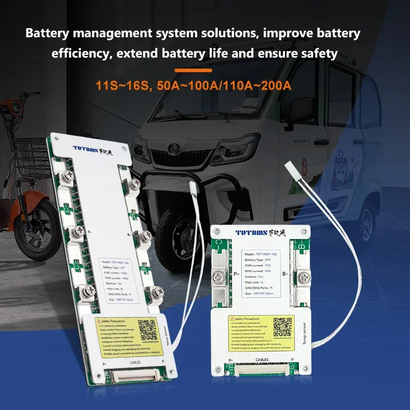 15S BMS 48V 200A Lithium Lifepo4 Battery BMS System Protection PCB PCBA Board With Balance