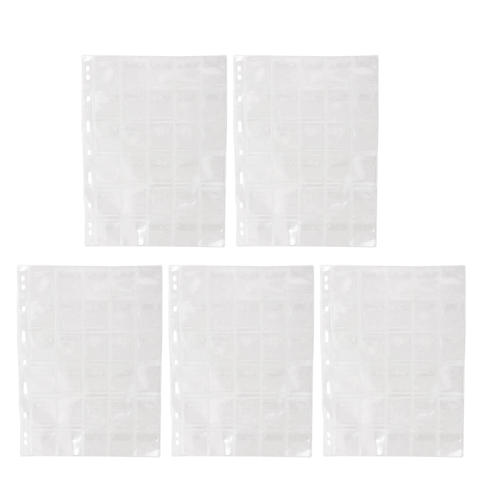 5 Pcs Commemorative Coin Storage Book Holder Bag Banknotes Protector Plastic Transparent Money Collection