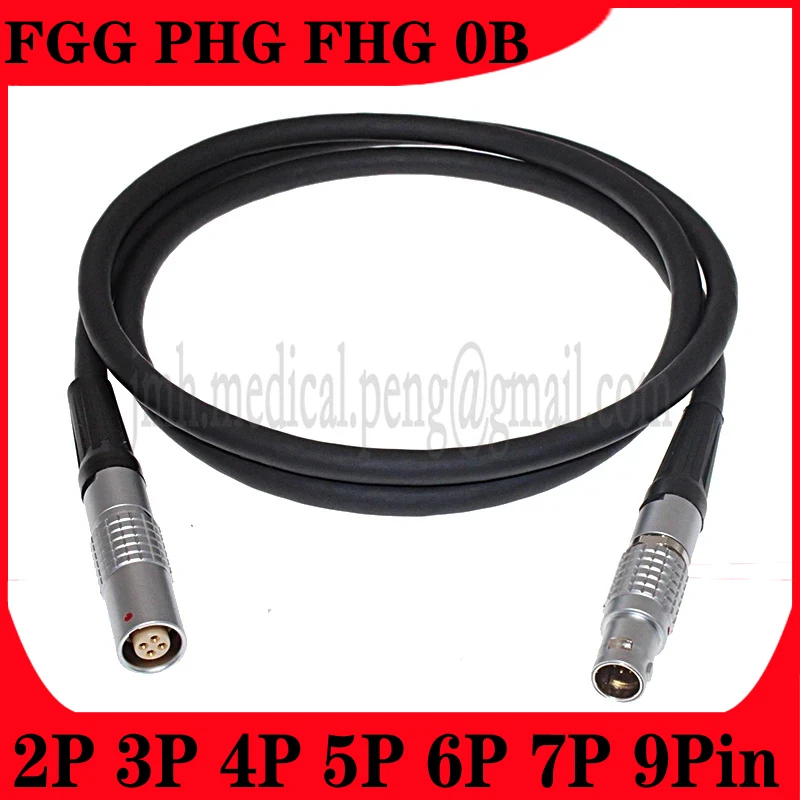 

FGG FHG PHG 0B 2 3 4 5 6 7 9Pin Aviation Metal Circular Male Plug Female Socket Connector Transfer Extension Welding Power Cable