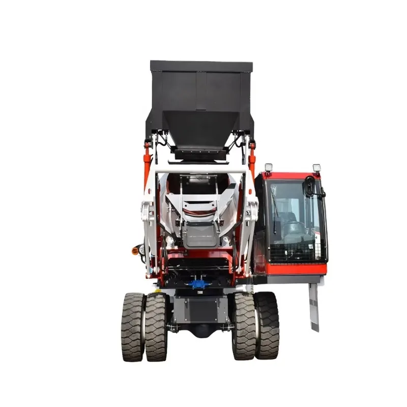 High Productivity Self Loading Mixer Truck with Drum Mobile Cement Mixer with Electronic Weighing System