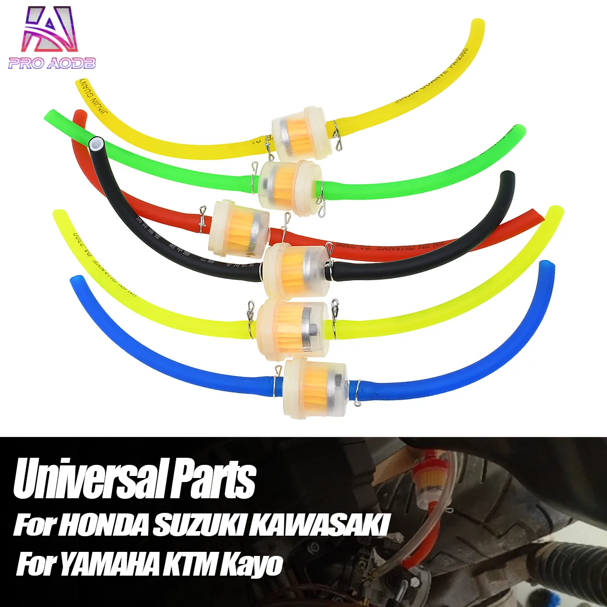 6mm Transparent Inline Fuel Filter Universal Gas Oil Filter For Scooter Moped Dirt Bike ATV Motorbike Replacement Parts